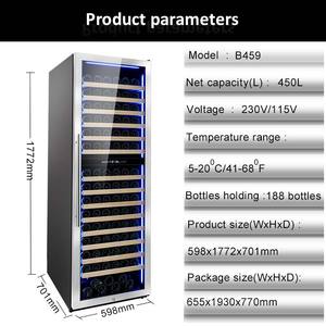 JOSOO 188-Bottle Dual-Zone Corner Wine Cooler for Household Use - Product Image 2