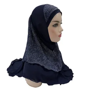 Vendita all'ingrosso lavorato a maglia hijab musulmano-Hijab lavorato a maglia del jersey di hijab 2022 delle donne musulmane di modo all'ingrosso caldo