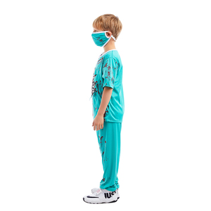 Costume de <span class=keywords><strong>docteur</strong></span> zombies pour garçons enfants Halloween déguisement uniforme Dr chirurgien vêtements costume - Product Image 3