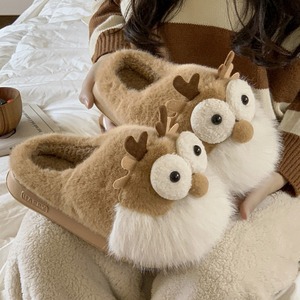 Most Popular Indoor Outdoor Soft Winter Plush for Slippers Comfortable Home Christmas Ideas Feature for Spring Seas - Product Image 3