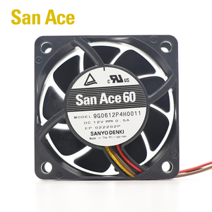 SANYO DENKI San Ace 9G0612P4H0011 60*60*25mm 12V DC 6.0W 0.5A 42.7CFM 9500rpm Server and Telecom Equipment Axial Cooling <b>Fan</b> - Product Image 1