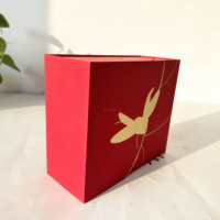 Caja de Papel Portátil de Diseño Fantástico y Lujoso con Apertura Central, Grabado en Relieve, Laminación Mate, Impresión y Tamaño Personalizados