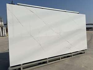 Style moderne <span class=keywords><strong>Kamiya</strong></span> Blanc Poli Brillant Ultra Taille Carreaux 1600*3200 Pierre Frittée pour Mur - Product Image 4