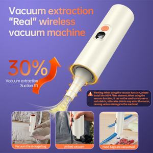 เครื่องดูดฝุ่นแบบพกพา 6000mAh มอเตอร์ไร้แปรงถ่าน พลังดูดสูง สำหรับทำความสะอาดฝุ่นในรถยนต์ สำนักงาน โซฟา เตียง และคีย์บอร์ด - Product Image 5