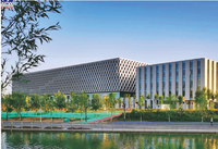 Panneau perforé en aluminium avec revêtement PVDF, sur mesure, pour façade de bâtiment et mur-rideau extérieur