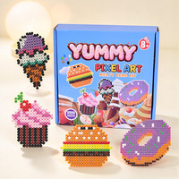 Kit de Perles Thermocollantes DIY pour Enfants, Thème Animaux (Dinosaures, Chiens, Licornes), Jouet Éducatif et Artisanal, Cadeau d'Anniversaire