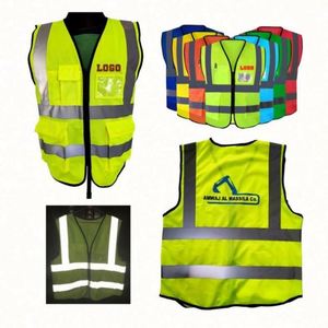 Chaleco Reflectante de Alta Visibilidad para Viajes Nocturnos 360 con Impresión de Logotipo - Product Image 1
