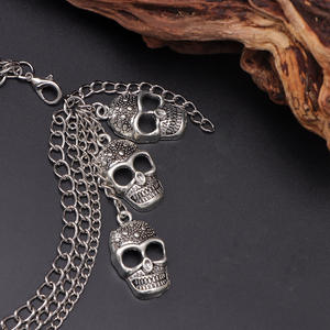 Skull Multi Layer <b>Shoe</b> Chain Zinc Alloy Unisex Fashion Body Chain For Martin Boots Canvas <b>Shoes</b> <b>Accessories</b> - Product Image 4