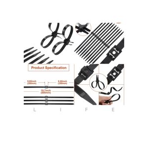 Hoge Sterkte Zelfsluitende Plastic Nylon Dubbele Ritssluiting Handboeien Te Koop Kabelbinders - Product Image 1