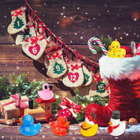 Mini lapin canards en caoutchouc en vrac de noël pour les douches de bébé
