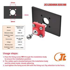 Lithiumbatterij Doorvoerende interne schroefdraad Energieopslagterminal Positieve negatieve boutconnectorterminals 1500V - Product Image 3