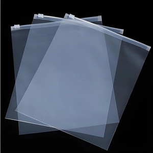 <span class=keywords><strong>Bolsas</strong></span> de PE autosellantes de plástico transparente respetuosas con el medio ambiente, cierre de cremallera reutilizable, sellado hermético, bolsa de plástico pequeña - Product Image 6