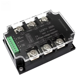 Regulador de Voltaje CA Trifásico SCR, Módulo de Relé, 4-20MA/ 0-10V/0-5V, Relé de Estado Sólido de Potencia con Tiristor, 0-440VAC 300A - Product Image 1