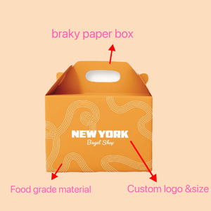 Biểu Tượng Tùy Chỉnh Thức Ăn Nhanh Bao Bì Phân Hủy Sinh Học Bánh Burger Bao Bì Cookie Bánh Mì Nướng Gà Chiên Thực Phẩm Để Đi Hộp Với Xử Lý - Product Image 4