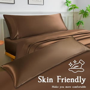 Heenlong Silky Feel Tamaño del cuerpo largo 20*54 pulgadas Estilo sobre B2B Venta de liquidación Fundas De Almohada personalizadas de satén - Product Image 2