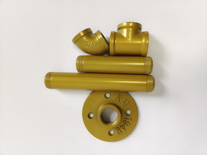 Goud Pijp Plank Beugels Industriële Vintage Muur Gemonteerd Diy Gietijzeren Pijpbeugels Voor Thuis Planken - Product Image 6