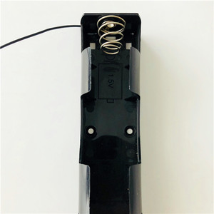 Factory Price Black Color 3 <strong>AA</strong>/UM Plastic <strong>Battery</strong> case with Red,black Lead Wire