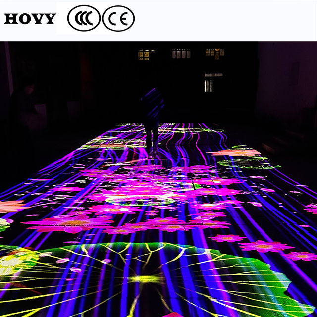 LCD Technology Professional Interactive Floor Projection System with Full HD 1080p and App Control Outdoor/Indoor 3D Projector
