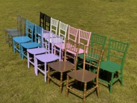 Chaise d'école moderne Chiavari pour mariage, banquet extérieur, imperméable, hôtels, parcs, patio, jardin, plage, enfants, chaise d'école portable en résine