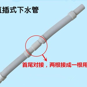 ท่อระบายน้ำแบบใหม่ ป้องกันกลิ่น หัวยางนิ่ม ใช้ได้กับอ่างล้างหน้าทุกแบบ ท่อ S-bend ทำจากพลาสติกเสริมเหล็ก แบบเสียบตรง - Product Image 3