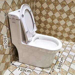 Tarpul Modern White S-trap 300 mm WC montado en el suelo Sifón Inodoro de una pieza con inodoro sanitario de cerámica de doble descarga para Baño - Product Image 3