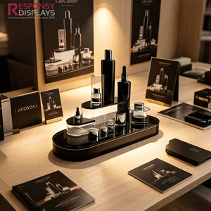 Espositore Rotante Portatile <span class=keywords><strong>in</strong></span> Acrilico ad Alta Visibilità per Negozi di Bellezza, per Flaconi di Profumo e Prodotti Skincare - Product Image 4