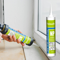 Mastic silicone neutre transparent anti-UV pour fenêtres et portes, étanche et résistant aux intempéries, pour la construction