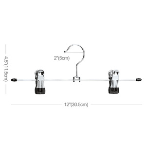 Cintres en métal ajustables pour pantalons, jupes et pantalons avec pinces - Product Image 5