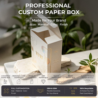 Boîte en carton blanc personnalisée avec insert supérieur et fermeture inférieure pour l'emballage en gros d'accessoires numériques 3C, d'électronique et de cosmétiques