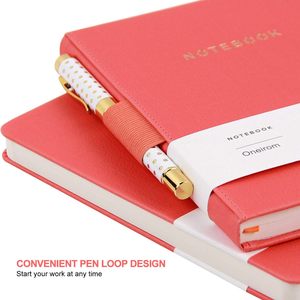 สมุดโน๊ตหนัง PU ขนาด A5พร้อมสายรัดยืดหยุ่นพิมพ์โลโก้ออกแบบได้ตามต้องการ - Product Image 4