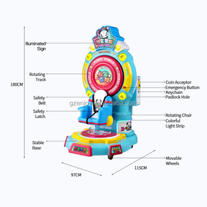 Équipement d'amusement à pièces, carrousel pour enfants en fibre <span class=keywords><strong>de</strong></span> verre et métal, fabrication sur mesure, aire <span class=keywords><strong>de</strong></span> jeux pour enfants, voiture à bascule pour enfants - Product Image 5