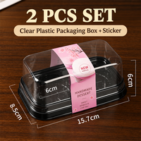 Barquette d'emballage en plastique PET pour tartelettes aux œufs personnalisées, idéale pour la boulangerie, la pâtisserie et les desserts, vente en gros
