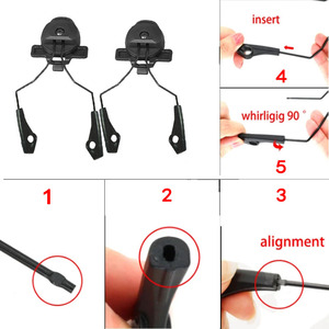 Adaptateur de rail de casque tactique pour casque Wendy 2e/3e génération | Compatible avec les casques <span class=keywords><strong>COMTAC</strong></span> 31/32, IMPACT et WALKER - Product Image 6