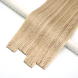 Extensions <span class=keywords><strong>de</strong></span> <span class=keywords><strong>cheveux</strong></span> humains Lanxun Double Drawn One Donor, <span class=keywords><strong>nouvelle</strong></span> trame nouée à la main, trames européennes Genius pour salon - Product Image 1