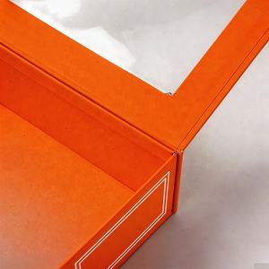 Cajas de Regalo Rígidas de Cartón Plegables con Diseño Nuevo, Logotipo Personalizado, Papel Artesanal y Ventana de PVC - Product Image 3