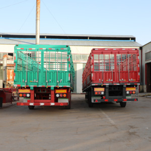 <span class=keywords><strong>Semirremolque</strong></span> de Carga con Valla de Acero de Tres Ejes, con Equipo de Aterrizaje Reforzado y Alta Capacidad de Carga para Conductores de Camiones - Product Image 6