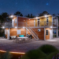 Maisons Préfabriquées Modulaires Modernes et Portables à Faible Coût de Luxe, Petites Maisons Conteneurs avec Salle de Bain, 2 ou 3 Chambres