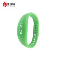 Pulsera RFID de Silicona Ecológica Pasiva de 13.56mhz con Logotipo Personalizado, Regrabable, para Entradas de Conciertos