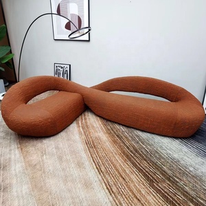 अनुकूलित डिजाइनर शैली कमरे में रहने वाले फर्नीचर कपड़े बड़े अनुभागीय आर्क सोफे - Product Image 6