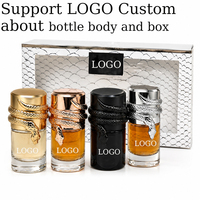 Parfum Arabe Unisexe Snake Decor EDP 4*30ml Longue Durée, Boîte Cadeau Peau de Serpent, Logo Personnalisé, Marque Privée, Vente en Gros Usine