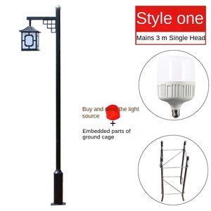 Lampadaire solaire commercial 50W 300W LED lampe tout-en-un en alliage d'aluminium pour paysage extérieur utiliser la lumière de poste à induction publique - Product Image 3