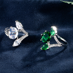 Rakol <span class=keywords><strong>rp2025</strong></span> 925 Sterling Silver nhẫn Nhẫn pha lê cho phụ nữ - Product Image 3