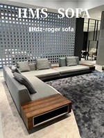 Canapé d'angle en L de style italien, design moderne et luxueux, idéal pour les petits et grands salons
