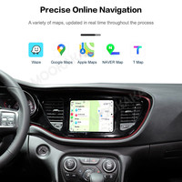 MOOKAKA pour Dodge Journey Dart Boîtier d'interface Linux Adaptateur CarPlay sans fil Module Android Auto CarPlay Décodeur Radio