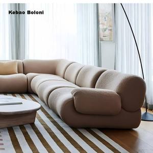 Sofá modular moderno de espuma seccional para decoración del hogar <span class=keywords><strong>muebles</strong></span> de esponja de rollo vacíos envasados al vacío para apartamentos y villas - Product Image 4