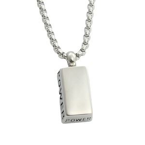 Collier pour homme en acier inoxydable avec pendentif lettre, thème géométrique rétro, cadeau 280240 - Product Image 5