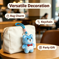Gantungan Tas Mini Boneka Lucu, Aksesoris Tas Kawaii untuk Tas Tangan, Dompet, Ransel, Kunci Mobil, Hadiah