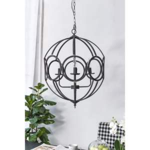 Lámpara de araña metálica ajustable DB, luz blanca cálida, colgante redondo para cocina, comedor, vestíbulo, entrada - Product Image 4