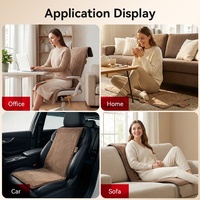 Coussin chauffant USB pour siège de voiture et de bureau, matériau Thinsulate, design ergonomique, lavable, ajustement universel pour bureau et voiture