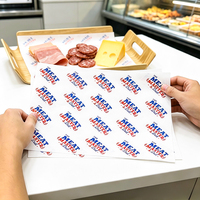 Papier alimentaire biodégradable, écologique, résistant à la graisse, imprimé sur mesure, pour l'emballage des hamburgers